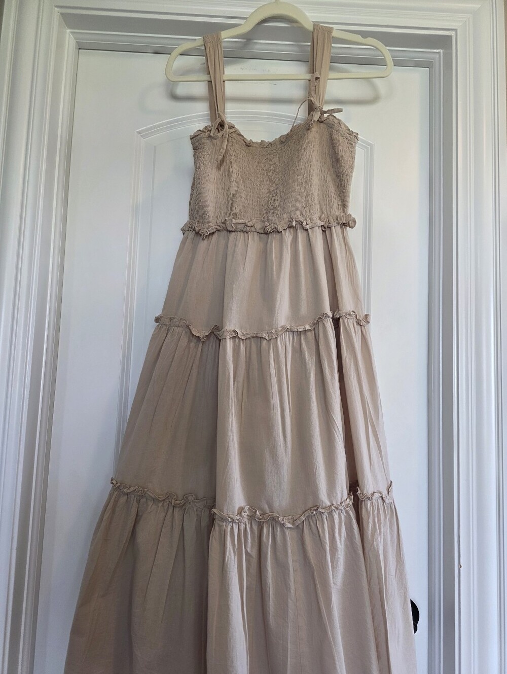 ✨Jacquie the Label Tan Tiered Sundress – Women’s Medium - Picture 4 of 13